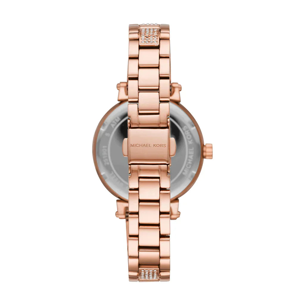 Michael Kors Women’s Sofie Stainless Steel Rose Gold Dial watch MK4354