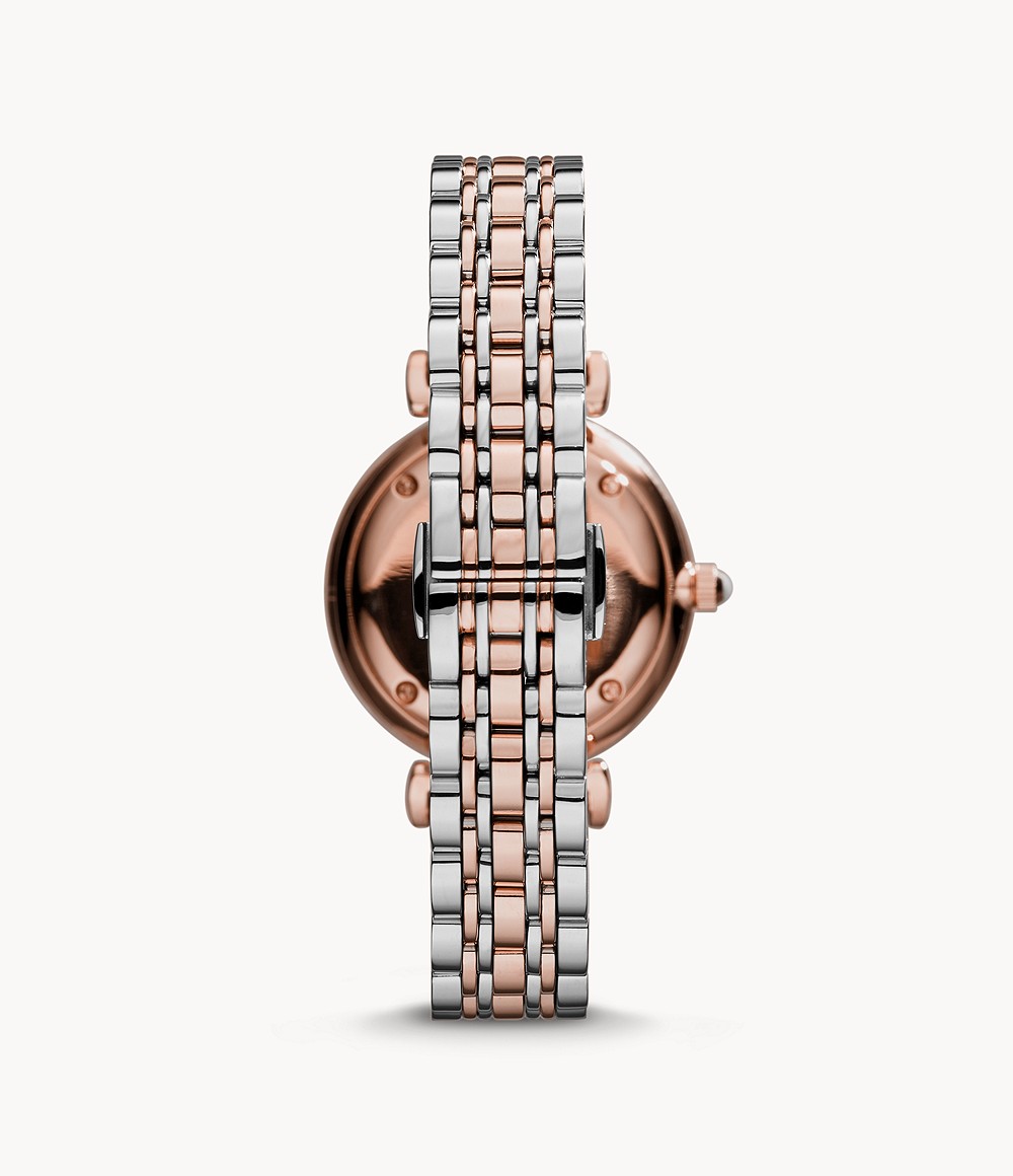 Emporio Armani Women’s Analog Stainless Steel Champagne Dial 31mm Watch AR1840