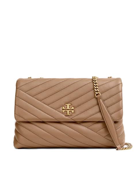 Tory Burch – Kira Chevron Convertible Shoulder Bag Classic Taupe