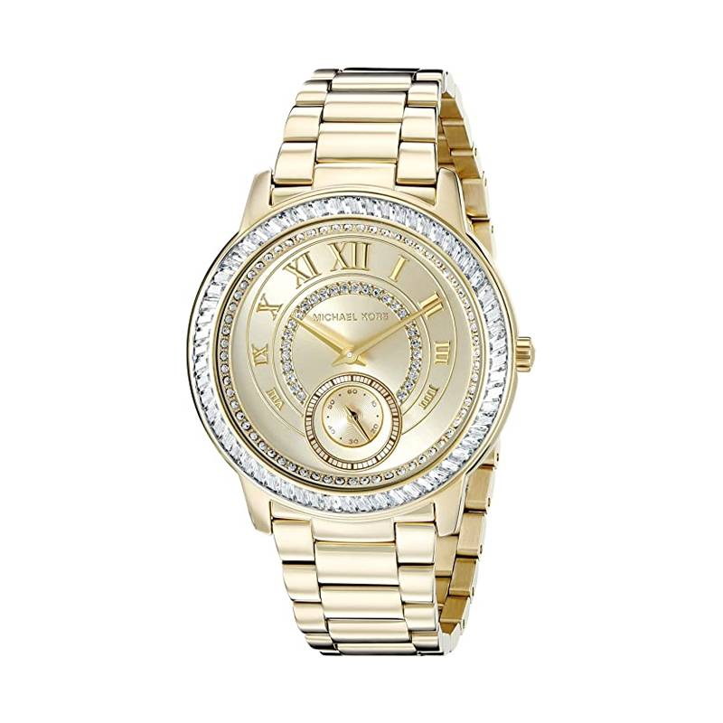 Michael Kors - Women’s Quartz Stainless Steel Champagne Crystal Dial 40mm Watch MK6287