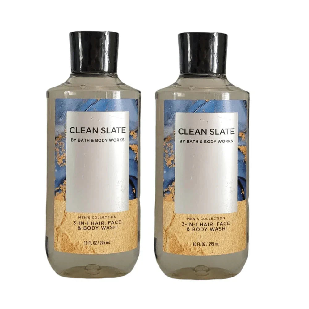 Bath and Body 3 in 1 Men's Hair, Face and Body Wash - Clean Slate