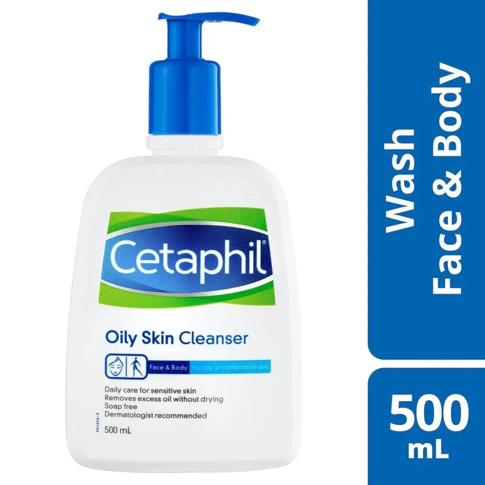 Cetaphil Oily Skin Cleanser For Normal To Oily Skin - 500ml