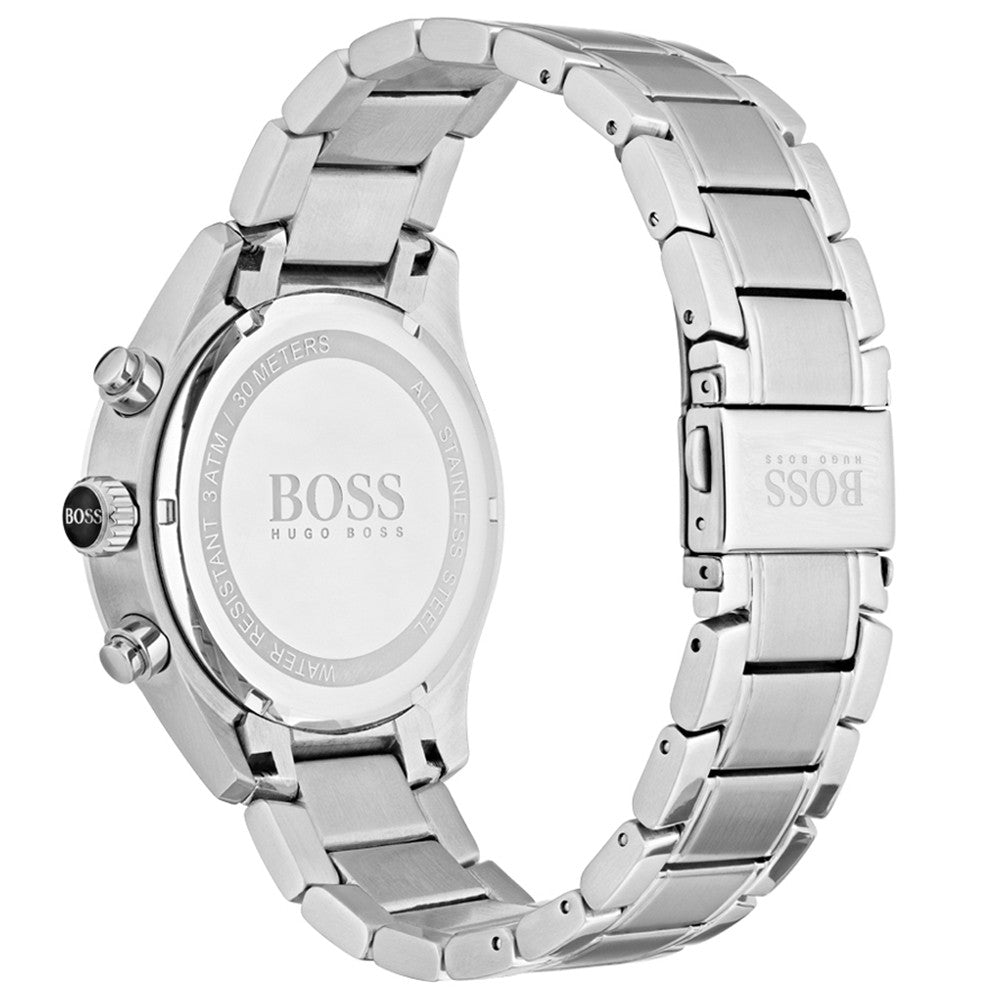 Hugo Boss Men's 1513477 Chronograph Quartz Stainless Steel Black Dial 44mm Watch