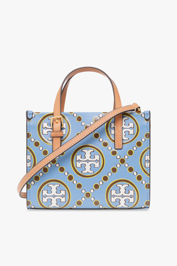 Tory Burch Blue ‘T Monogram Mini’ Shoulder Bag