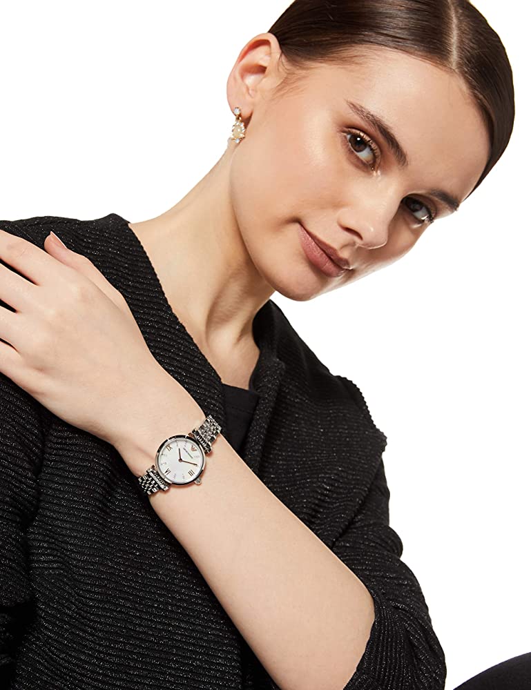 Emporio Armani - Women’s Stainless Steel Mother of Pearl Dial 32mm Watch AR11204