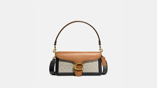 Coach Tabby Shoulder Bag 26 In Blocked Signature Canvas