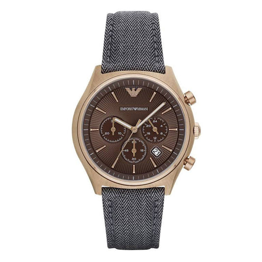 Emporio Armani - Men’s Chronograph Leather strap 43mm Watch AR1976