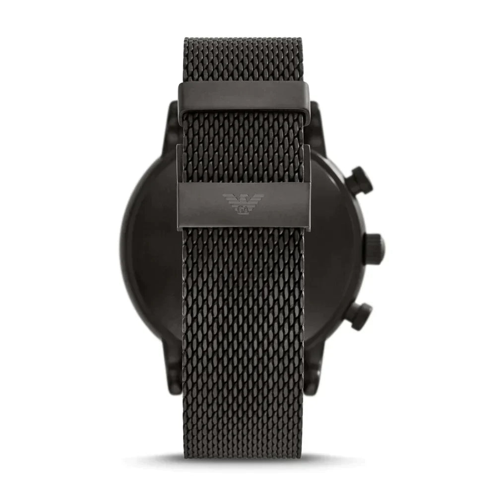 Emporio Armani - Men’s Quartz Stainless Steel Black Dial 46mm Watch AR80041