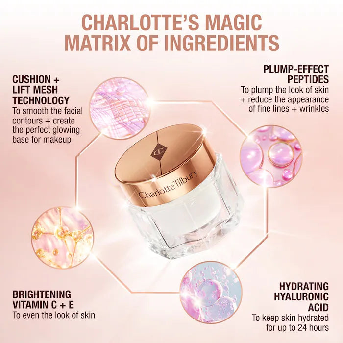 Charlotte Tilbury Magic Cream Anti-Aging Moisturizer with Hyaluronic Acid