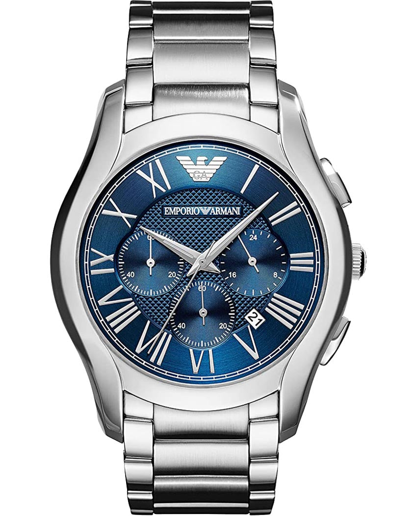 Emporio Armani Men’s Analogue Quartz Stainless Steel Blue Dial 45mm Watch AR11082