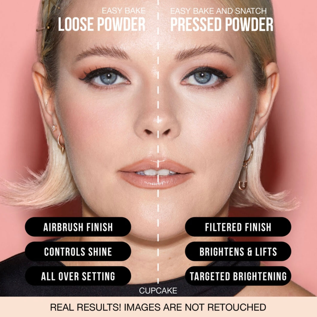 Easy Bake and Snatch Pressed Talc-Free Brightening and Setting Powder