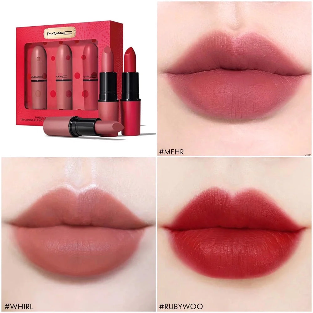 MAC Three Cheers Lipstick Trio Set