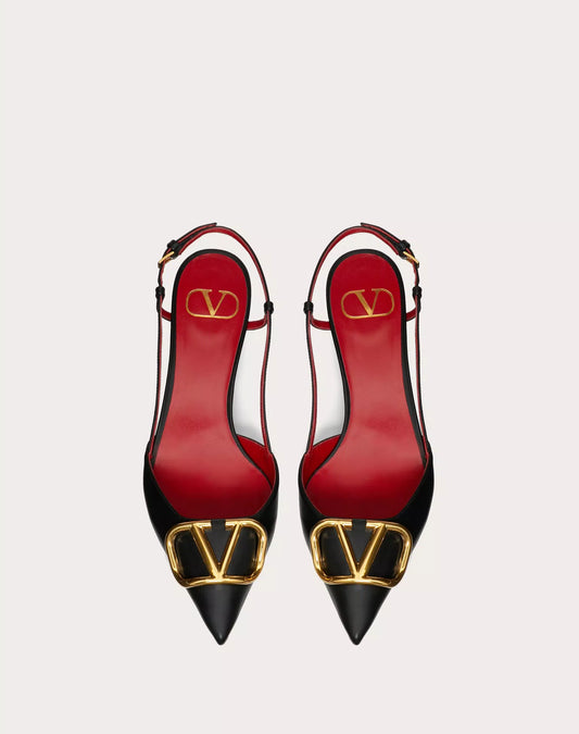 Valentino Garavani VLogo Signature Calfskin SlingBack Pump