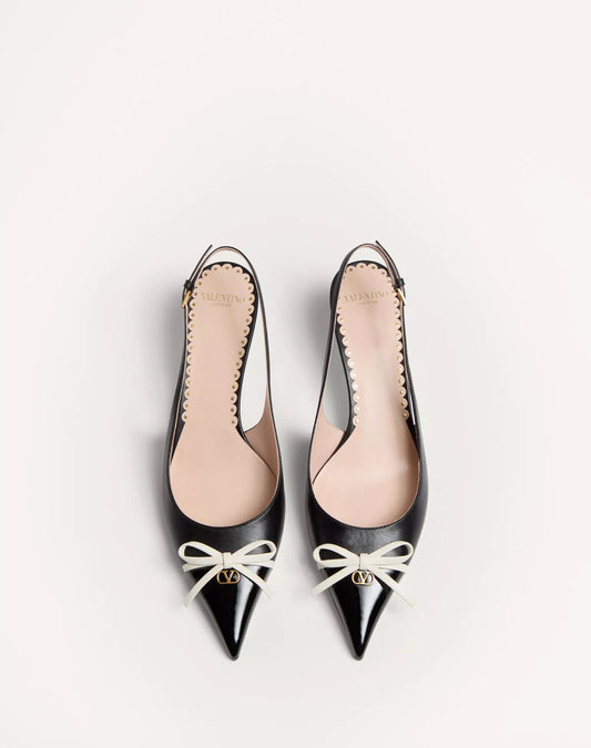 Valentino Garavani BePointy SlingBack Pump In Patent Leather and Kidskin 45mm