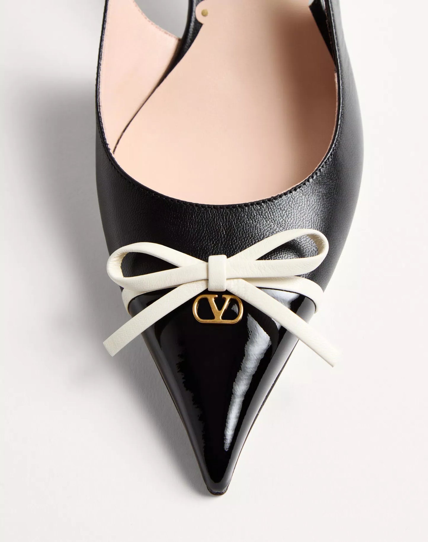 Valentino Garavani BePointy SlingBack Pump In Patent Leather and Kidskin 45mm