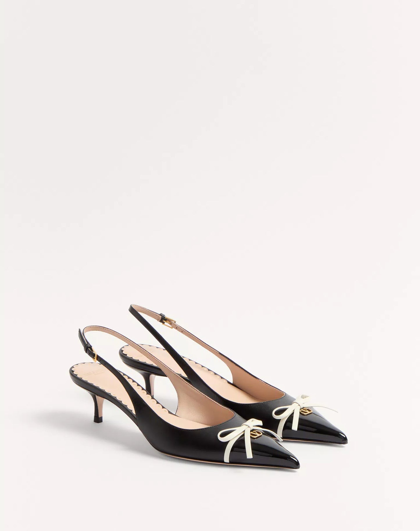 Valentino Garavani BePointy SlingBack Pump In Patent Leather and Kidskin 45mm