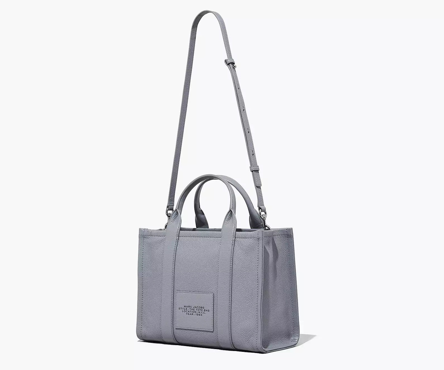 Marc Jacobs The Leather Tote Bag Medium (Wolf Grey)