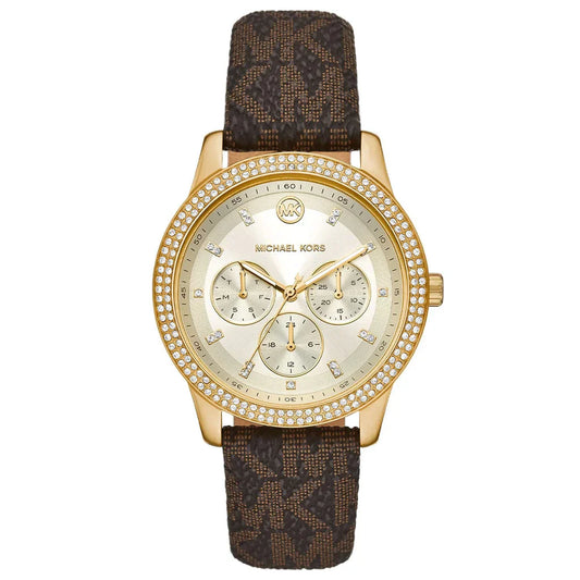 Montre multifonction en PVC brun Tibby Michael Kors |  MK6966 | 40MM |