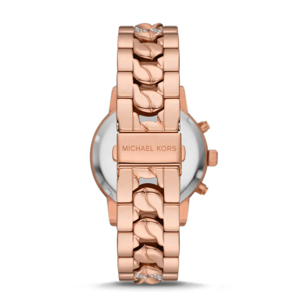 Michael Kors Ritz Chronograph Rose Gold-Tone Stainless Steel Watch MK7223