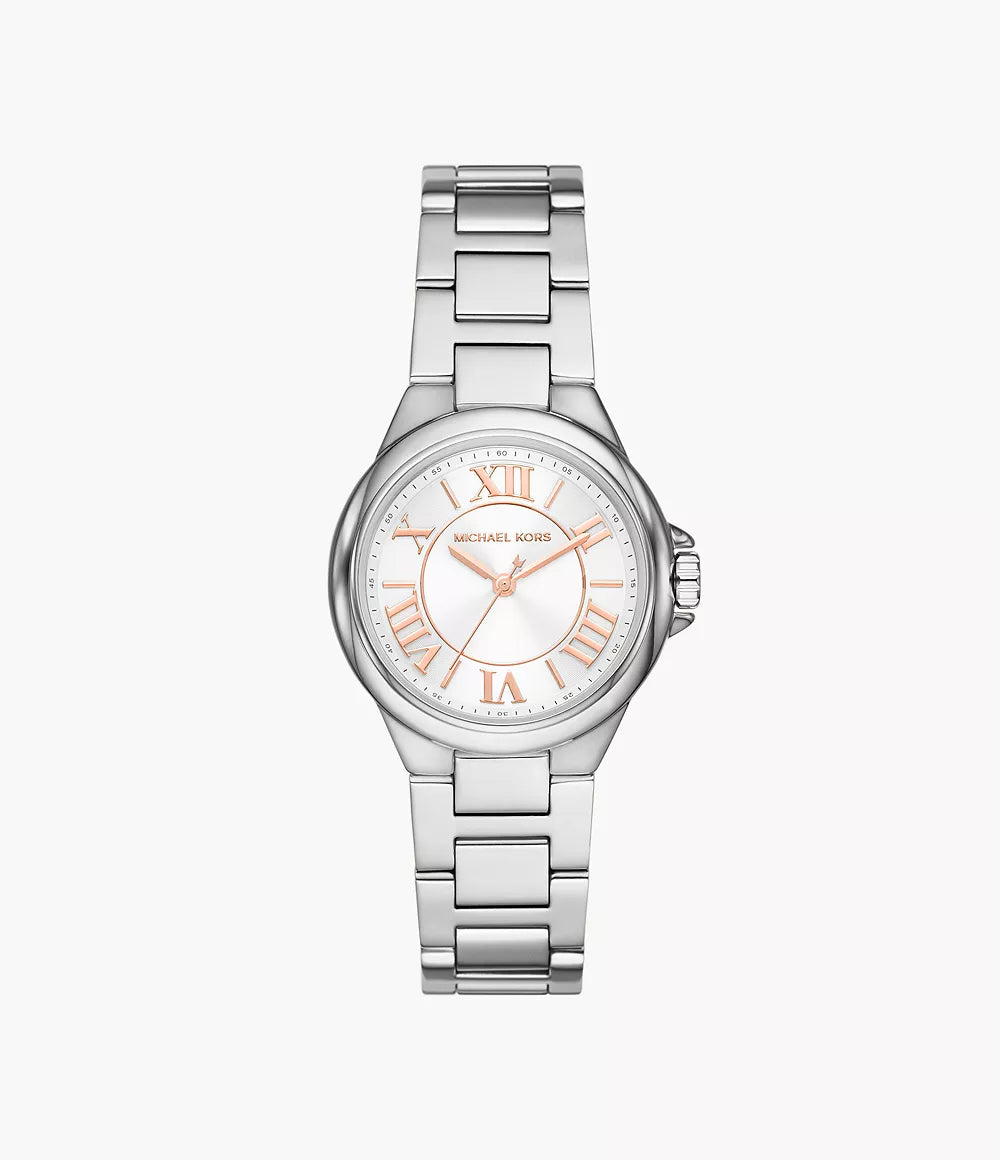 Michael Kors Camille Three-Hand Stainless Steel Watch MK7259