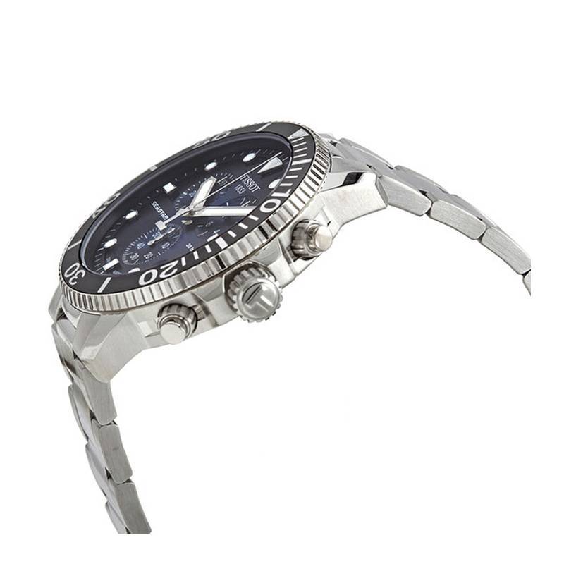 TISSOT Seastar 1000 Chronograph Blue Dial and Grey Stainless Steel Strap T1204171104101