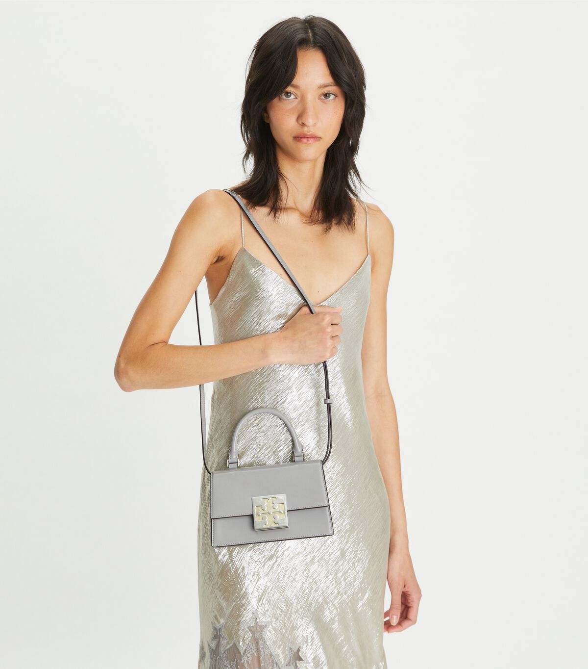 Tory Burch Bon Bon Spazzolato Mini Handle Bag