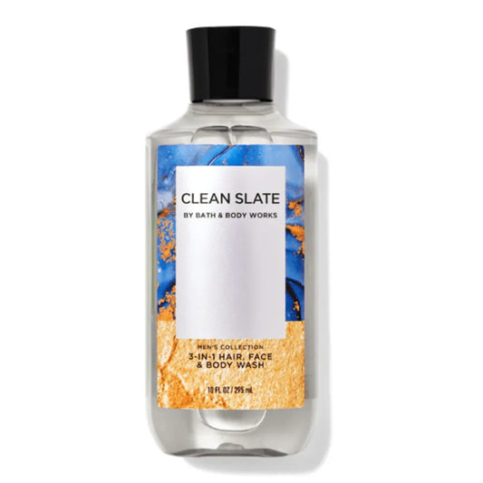 Bath and Body 3 in 1 Men's Hair, Face and Body Wash - Clean Slate