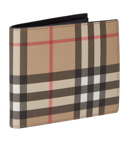 BURBERRY  Vintage Check E-canvas International Bifold Wallet