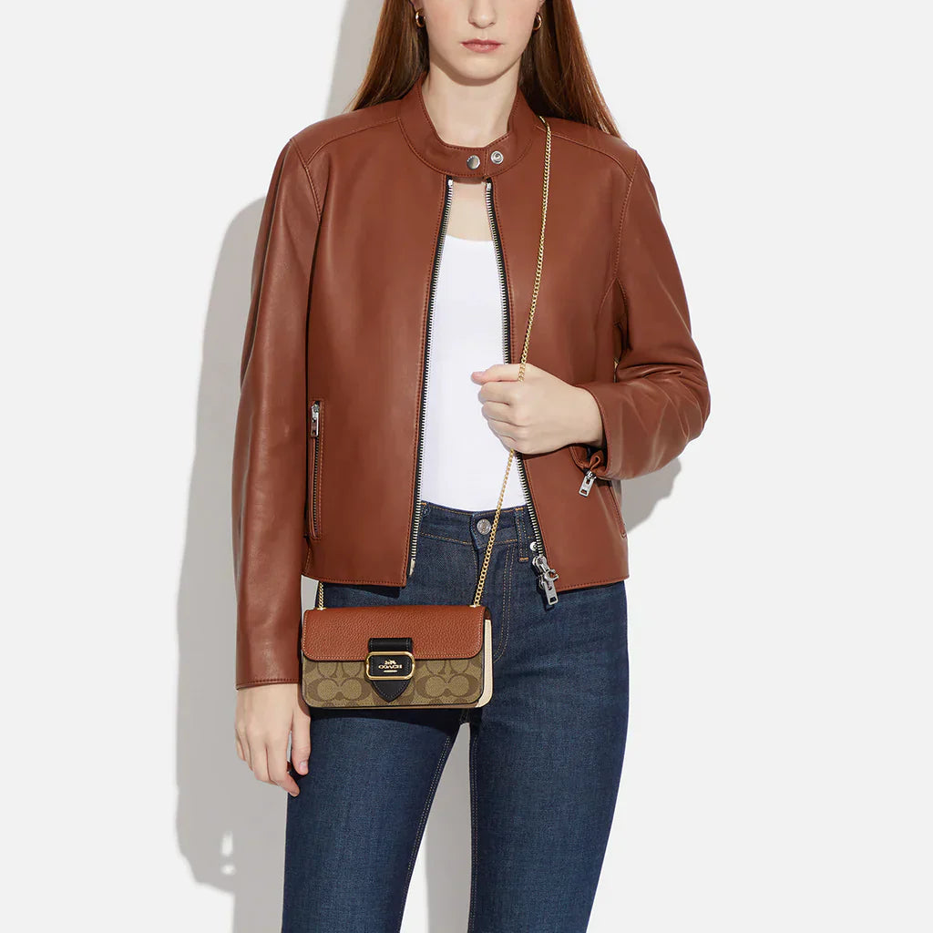 Coach Morgan Crossbody In Colorblock Signature Canvas