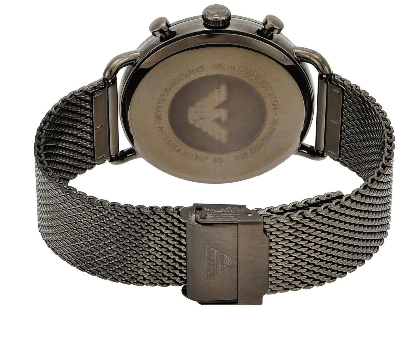 Emporio Armani Men’s Quartz Chronograph Stainless Steel Brown Dial 43mm Watch AR11141