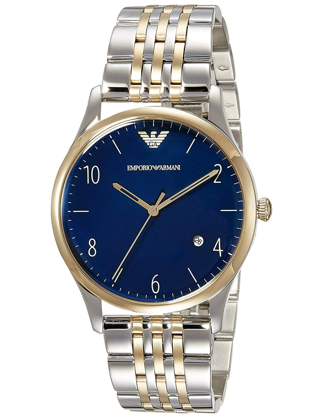 Emporio Armani Men’s Stainless Steel Blue Dial 41mm Watch AR1868