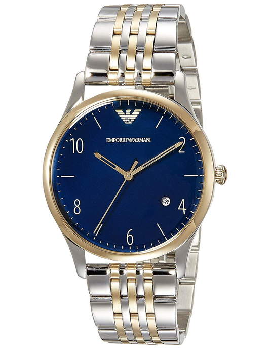 Emporio Armani Men’s Stainless Steel Blue Dial 41mm Watch AR1868