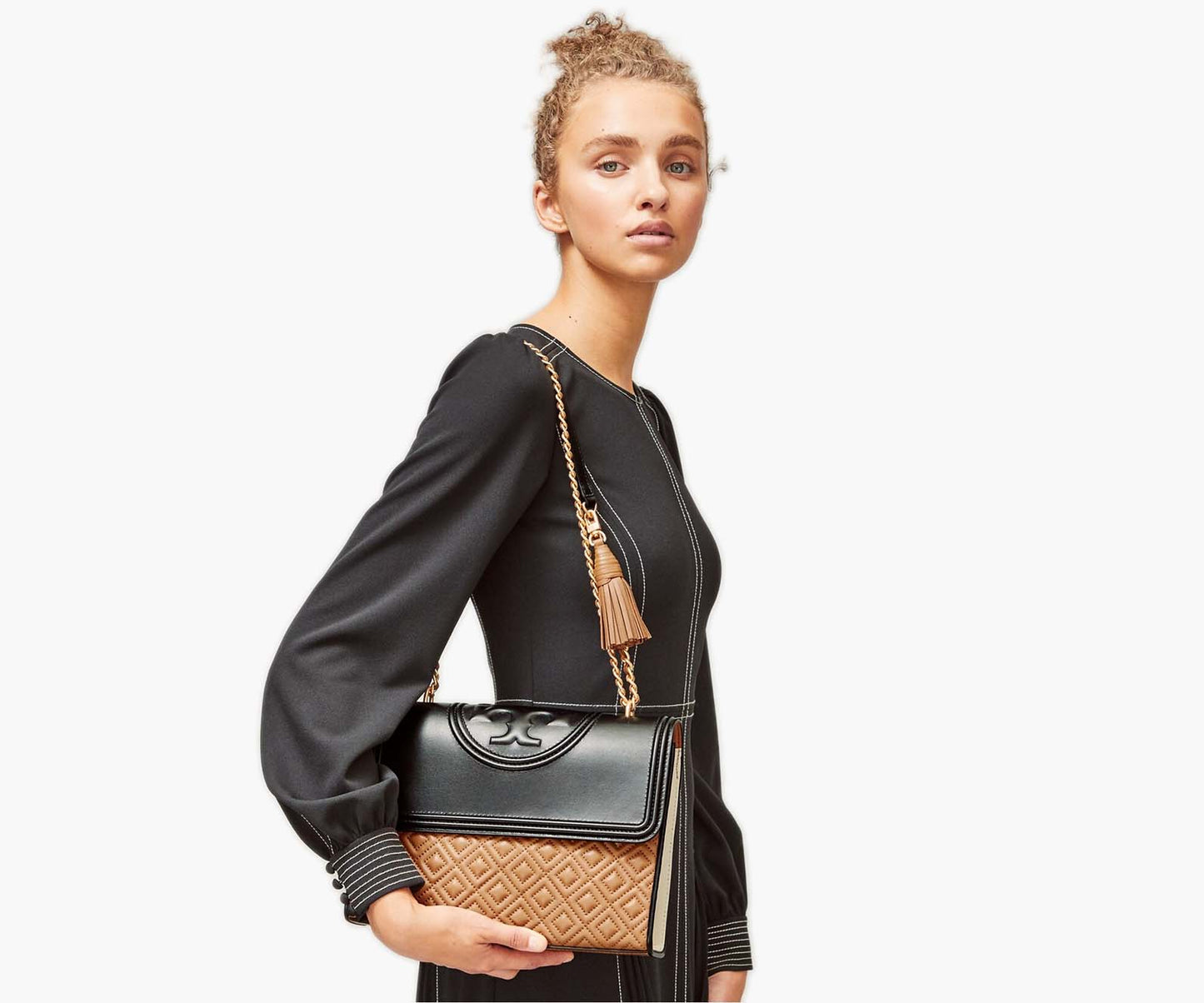 Tory Burch – Fleming Color-block Convertible Shoulder (Large)