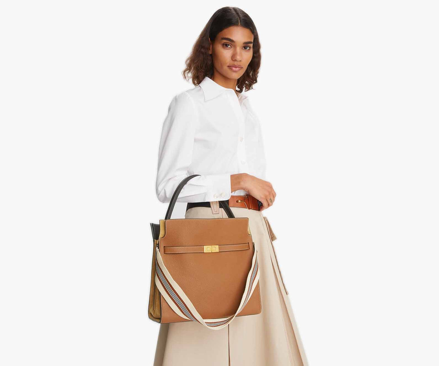 Tory Burch – Lee Radziwill Pebbled Double Bag