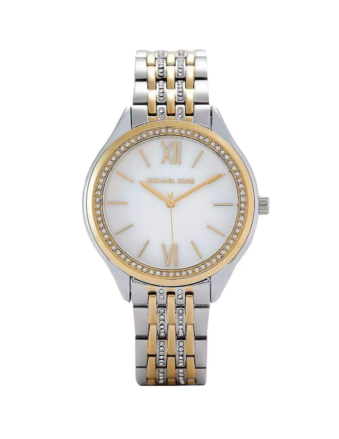 Michael Kors - Women’s Quartz Stainless Steel Silver White 36mm Watch MK7084