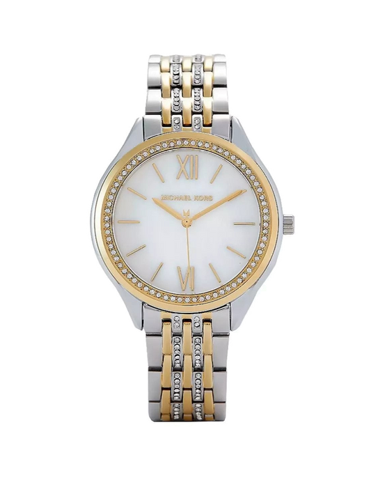 Michael Kors - Women’s Quartz Stainless Steel Silver White 36mm Watch MK7084