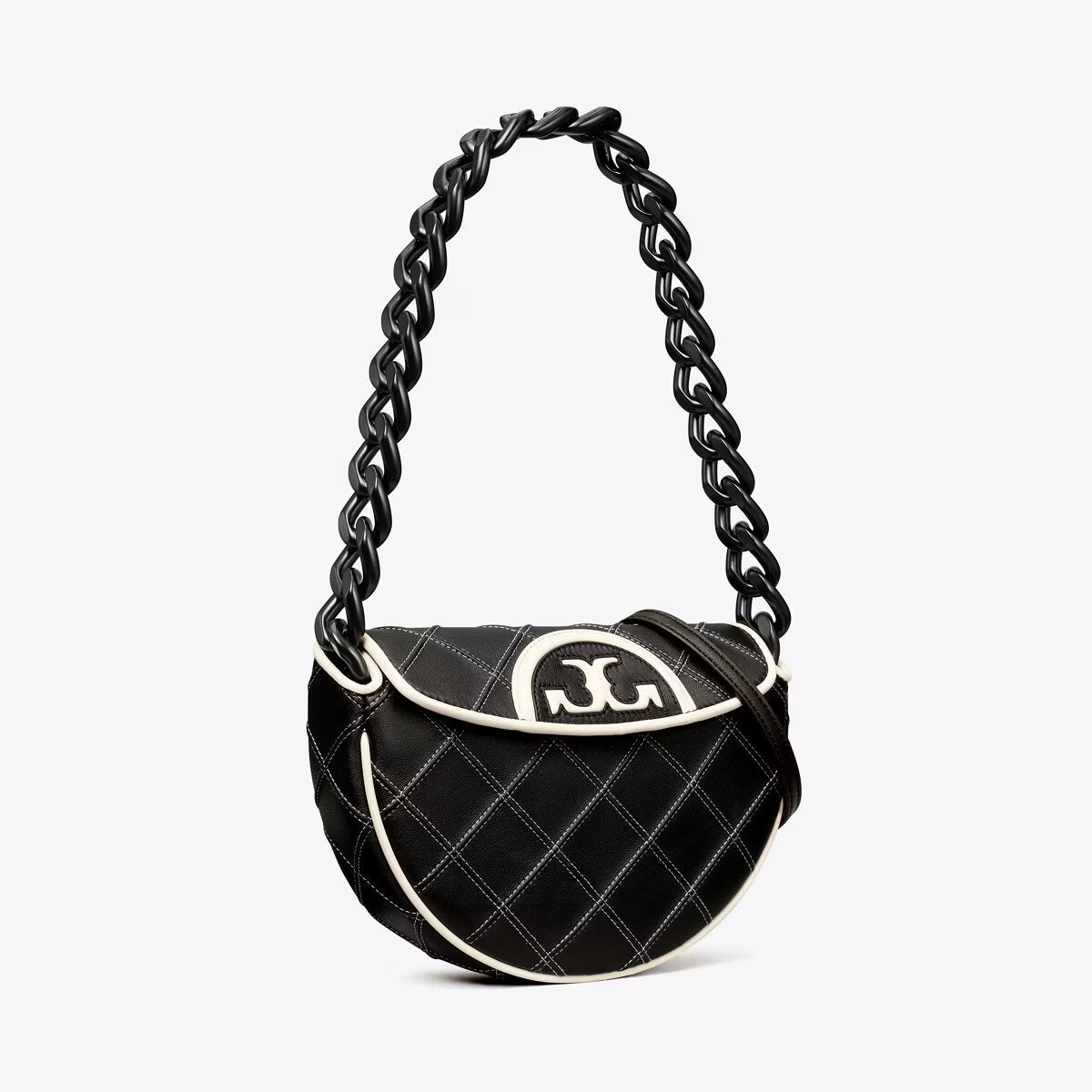 TORY BURCH Mini Fleming Soft Crescent Bag