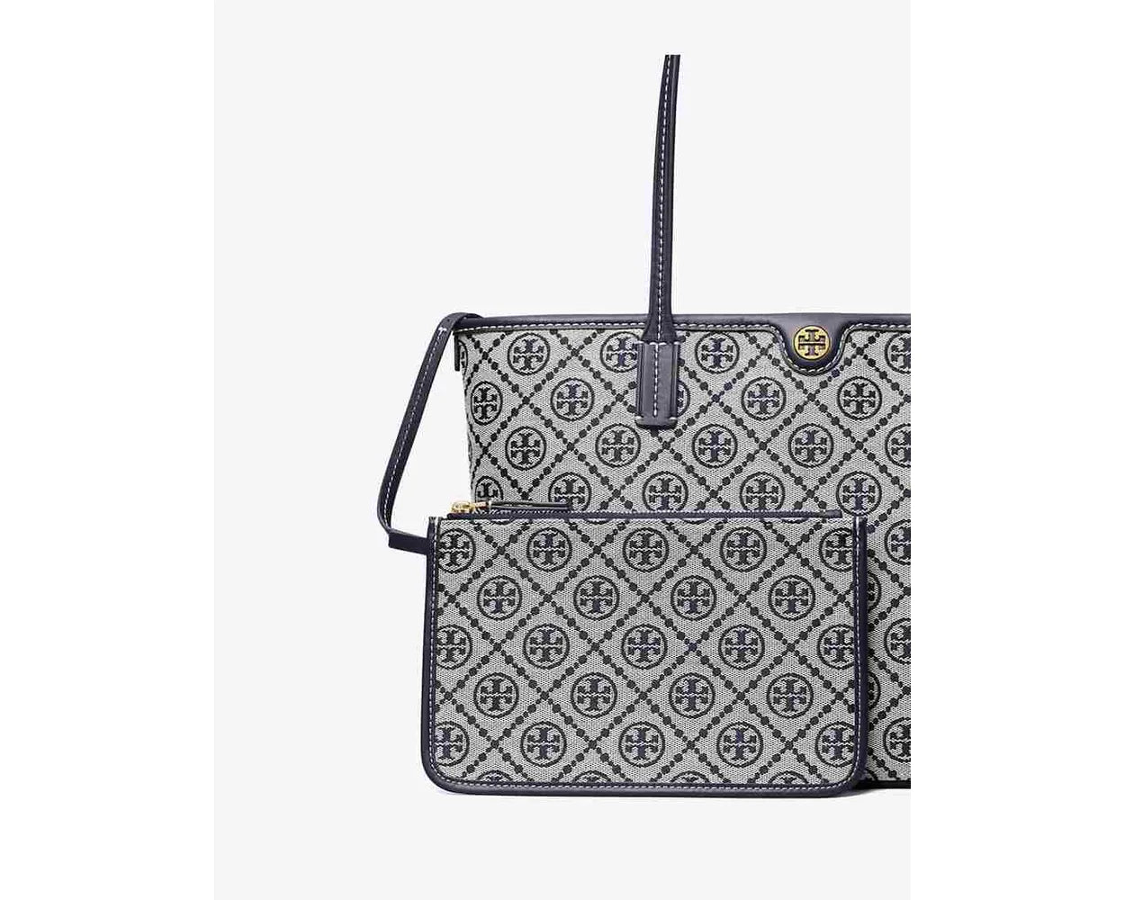 Tory Burch T Monogram Small Zip Tote
