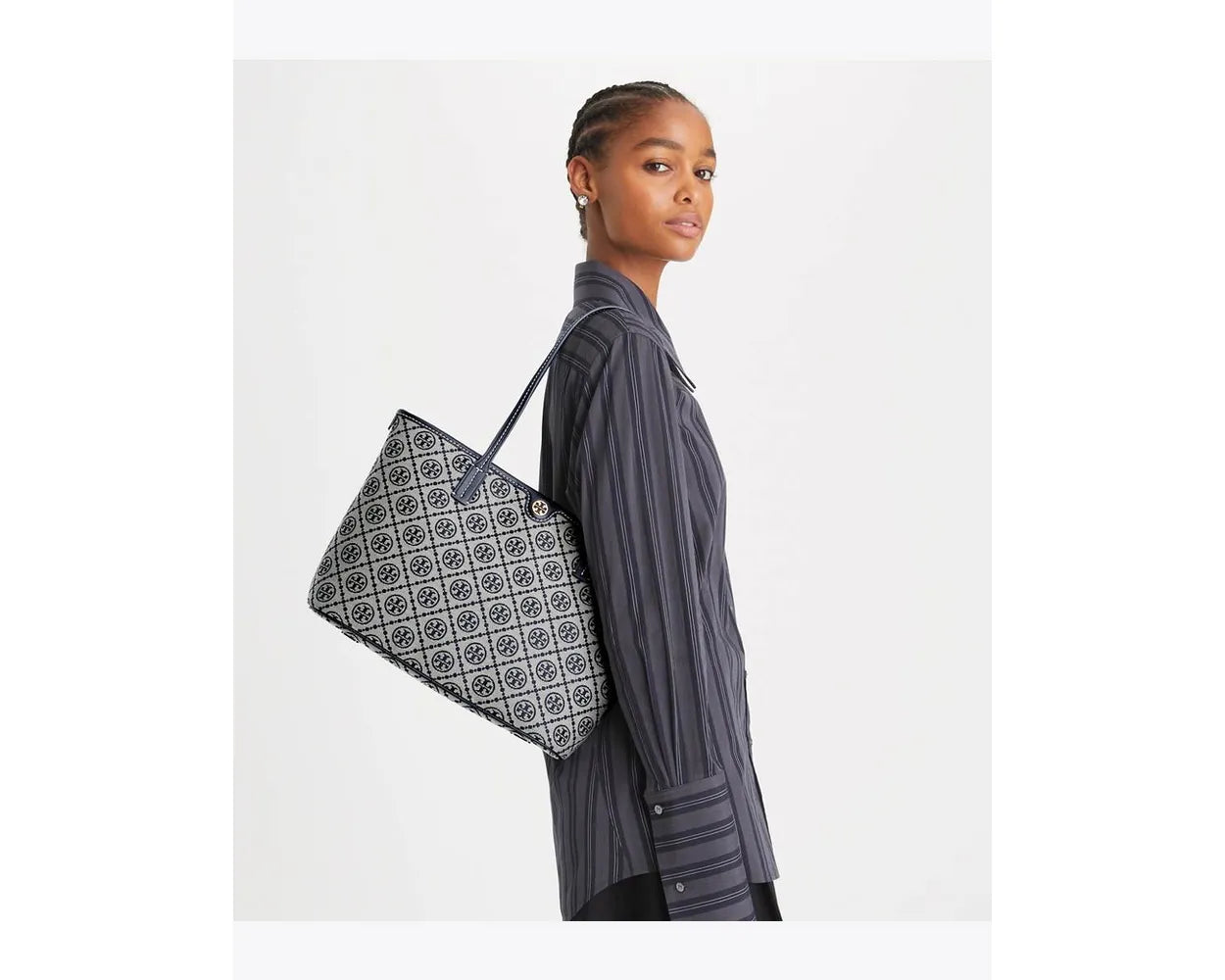 Tory Burch T Monogram Small Zip Tote