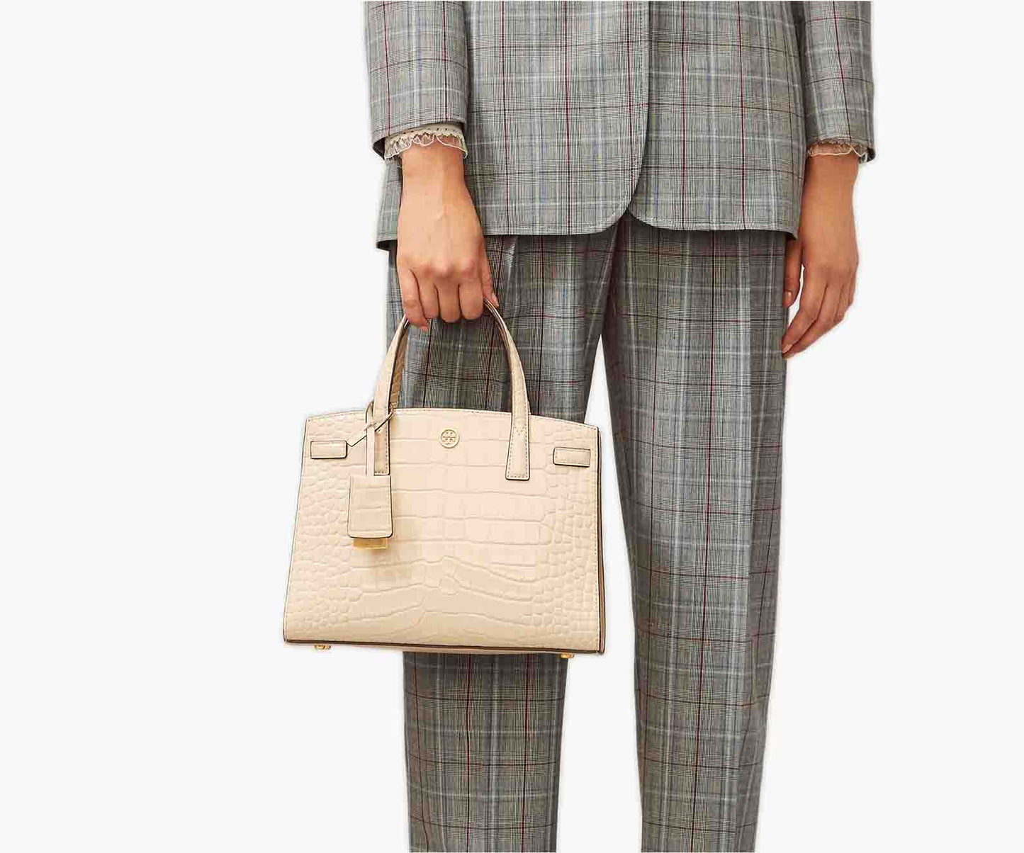 Tory Burch – Walker Croc Embosed Satchel